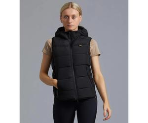 Doudoune à capuche sans manches femme Premier Equine Pavoni Noir 40