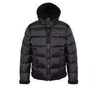 Doudoune à capuche - SCHOTT - IDAK2 BOMBARDIER - Noir - Capuche doublée sherpa - Poches zippées micro polaire XL