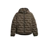 Superdry Quilted Coat Jacket Marron XL Homme