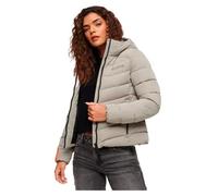 Superdry Microfibre Padded Jacket Beige XS Femme