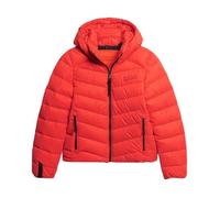 Superdry Microfibre Padded Jacket Orange S Femme