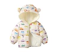 Doudoune Ado Fille, Manteau Fille Hiver Court, Doudoune Chaud Veste À Capuche Fourrrure Rembourré Veste À Polaire Blouson avec Poches Manteaux Rembourrage Type Duvet Manteau Imperméable Grande Taille