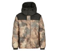 Doudoune Armani Exchange - Réf. 6LZB22-ZNUQZ-2809. Couleur : Marron camo. Détails. - Blouson à motif camouflage. - Capuche et XS