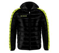 Doudoune bande enfant Givova Olanda - fluo yellow/black - XS XXS