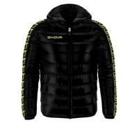 Doudoune bande enfant Givova Olanda - Noir - 100% polyester - Enfant - Homme XXS
