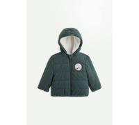 Doudoune Bébé En Velours Côtelé Doublée Sherpa Avec Capuche Elliott Vert 24M(86CM)