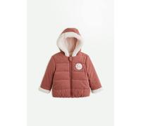 Doudoune Bébé En Velours Côtelé Doublée Sherpa Avec Capuche Evie Rose 24M(86CM)