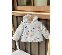 Doudoune bébé imperméable doublée sherpa avec capuche bloom ecru 24M(86CM)