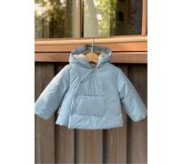 Doudoune bébé imperméable doublée sherpa avec capuche nino bleu 3M(60CM)