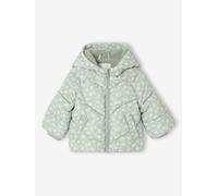 Doudoune bébé imprimée à capuche vert sauge 6M(67CM)