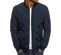 Doudoune Blouson Homme Hiver Chaud Manteau épais Veste Moto épaissir Chaud Slim Manteau à Capuche Hiver Veste Matelassée Zipper Basique Jacket Couleur Unie Bon Marché avec Cordon