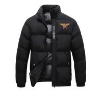 Doudoune Blouson Homme Moto M.or.ini, Veste d'Extérieur Courte, résistant au froid pour la saison Automne-hiver, Courte(Black,3XL)