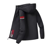Doudoune Blouson Homme Ultimate Fight, Veste pour homme-Veste demi-saison, pour l'extérieur, le sport, travail, Hiver(Black,4XL)