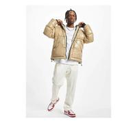 Doudoune brillante grandes tailles DEF Beige 2XL