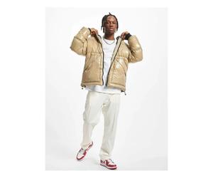 Doudoune brillante grandes tailles DEF Beige 2XL