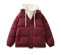 Doudoune Brillante Homme Blouson Matelassé Veste Chaude, Manteau Extérieur Intérieur Décontractés Hommes Doudoune Section Courte Épaissie À Capuche Respirante Thermiques Au Jour Le Jour