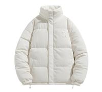 Doudoune Brillante Homme Veste Matelassée Blouson Hiver Chaud, Manteau Extérieur Intérieur Décontractés Hommes Doudoune Section Courte Épaissie sans Capuche Respirante Thermiques Au Jour Le Jour