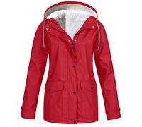 Doudoune chaude doublée pour femme, parka, imperméable, veste de mi-saison, parka d'hiver, veste softshell,Manteau avec capuche,Femme Duffle Coat Doublure Polaire Manteau Chaud en Coton