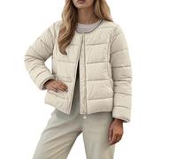 Doudoune Chaude Femme Hiver Doudounes Rembourré pais Manteaus Manches Longues Blousons Imperméable Parkas Style Décontracté VestesCouleur Unie pour Voyage Froid