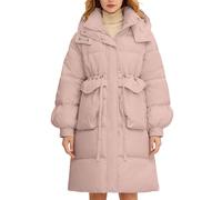 Doudoune Chaude Femme Hiver Doudounes Rembourré pais Manteaus Poches Zippées Blousons Thermique Parkas Tenue Casual Vestes Matériau Polyester pour Voyage Froid