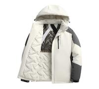 Doudoune Chaude Homme Veste Automne Veste Hiver Chaud, Puffer Hommes Thermiques Épaissie Au Jour Le Jour Doudoune Section Courte À Capuche Respirante Extérieur Intérieur Décontractés
