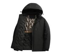 Doudoune Chaude Homme Veste Automne Veste Hiver Chaud, Puffer Hommes Thermiques Épaissie Au Jour Le Jour Doudoune Section Courte À Capuche Respirante Extérieur Intérieur Décontractés