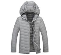 Doudoune Chauffante Homme, Blouson Moto Hiver Homme, Sportswear Légère Décontracté Manteau Hiver Grande Taille Veste Moto Épaissir Chaud Baggy Sweat Zippée Casual Chaud Basique Jacket Couleur Unie