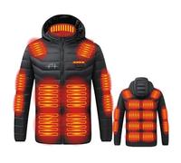 Doudoune Chauffante Homme Femme Veste Manteau Chauffant Électrique Lavable avec 8/9/11/15/17/19/21/26 Zones Chauffage pour Ski Plein Air Randonnée Hiver Moto Chasse Camping Doudounes Chauffantes