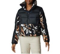 Doudoune Columbia Sherpa Leadbetter Point™ Hybride - Réf. 1955243-012. Couleur : Noir, Blanc, Orange. Détails. - Col montant. - XS