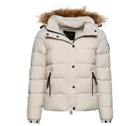 Doudoune courte Ã capuche avec fausse fourrure femme Superdry Gris L