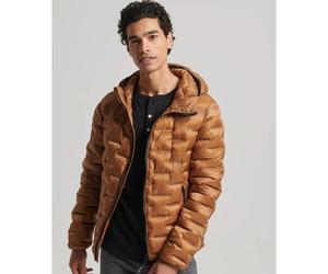 Doudoune courte matelassÃ©e Superdry Marron L