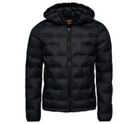 Superdry Short Quilted Puffer Jacket Bleu S Homme