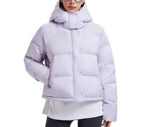 Doudoune courte pour femme, garnie de duvet 800, avec boutons pression,