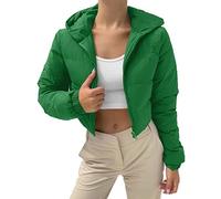 Doudoune Courte pour Femme - Veste 3/4 d'Hiver Matelassée - Veste Polaire d'Extérieur, GN1., S