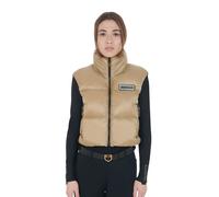 Doudoune crop sans manches femme Equestro Beige M