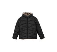 Doudoune d'extÃ©rieur rÃ©versible Ã capuche et matelassage losange - dÃ©perlante fille s.Oliver Noir 12 ans