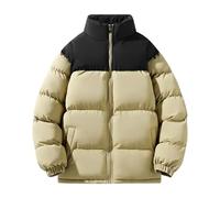 Doudoune d'hiver chaude pour femme - Coupe-vent - Sans capuche | Doudoune courte veste bouffante coupe-vent parka d'hiver grande taille veste thermique d'extérieur veste d'hiver avec