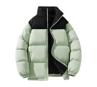 Doudoune d'hiver chaude pour femme - Coupe-vent - Sans capuche | Doudoune courte veste bouffante coupe-vent parka d'hiver grande taille veste thermique d'extérieur veste d'hiver avec