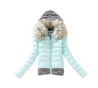 Doudoune d'hiver pour femme, parka pour femme, veste thermique avec fermeture éclair sur le devant, coupe ajustée, vêtements d'extérieur épais, chaud et confortable, veste d'hiver chaude pour temps