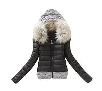 Doudoune d'hiver pour femme, parka pour femme, veste thermique avec fermeture éclair sur le devant, coupe ajustée, vêtements d'extérieur épais, chaud et confortable, veste d'hiver chaude pour temps