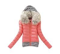 Doudoune d'hiver pour femme, parka pour femme, veste thermique avec fermeture éclair sur le devant, coupe ajustée, vêtements d'extérieur épais, chaud et confortable, veste d'hiver chaude pour temps