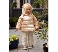 Doudoune doublée bébé asymétrique cuivre irisé 9M(71CM)