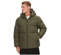 Doudoune droite ajustée - TOMMY JEANS - Vert - 100% Polyester recyclé - Rembourrage plumes & duvets - Capuche XL