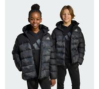 Doudoune duvet synthétique imprimé intégral Enfants Black 15-16A