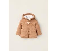 Doudoune en daim avec capuche beige 1/3M(54/60)