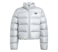 Adidas Doudoune synthétique Glam Jacket Mixte 11-12 ans Argent métallisé/Noir