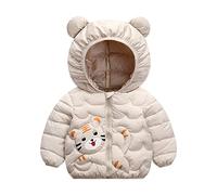 Doudoune Enfant Blouson d'hiver pour Enfant, Veste à Capuche Bébé Manteau à Manches Longues Matelassée Veste de Neige Ski Vêtement pour Garçons Filles 1-2 Ans