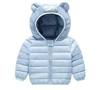 Doudoune Enfant Blouson d'hiver pour Enfant, Veste à Capuche Bébé Manteau à Manches Longues Matelassée Veste de Neige Ski Vêtement pour Garçons Filles Mode Veste
