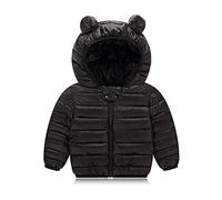 Doudoune Enfant Blouson d'hiver pour Enfant, Veste à Capuche Bébé Manteau à Manches Longues Matelassée Veste de Neige Ski Vêtement pour Garçons Filles Mode Veste