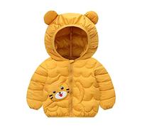 Doudoune Enfant Blouson d'hiver pour Enfant, Veste à Capuche Bébé Manteau à Manches Longues Matelassée Veste de Neige Ski Vêtement pour Garçons Filles 1-2 Ans
